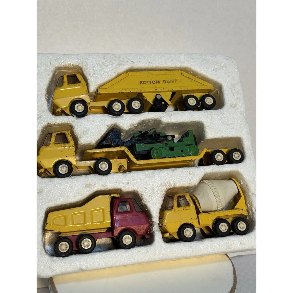 VINYAGE TONKA CONSTRUCTION SET VERY HARD TO FIND 1970'S STILL IN‎ STYROFOAM PACK
